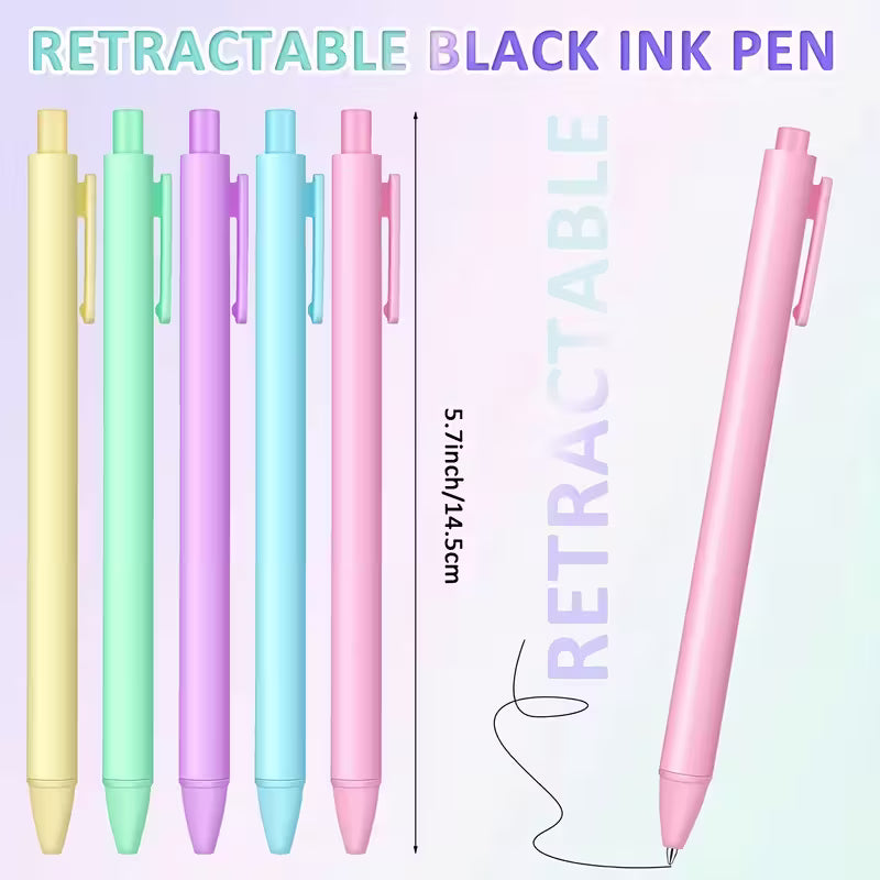 Bolígrafos clic pastel