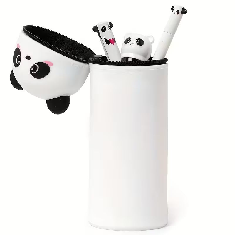 Estuche de silicona Kawaii 2 en 1 Panda