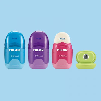 Sacapuntas con goma Milan Capsule