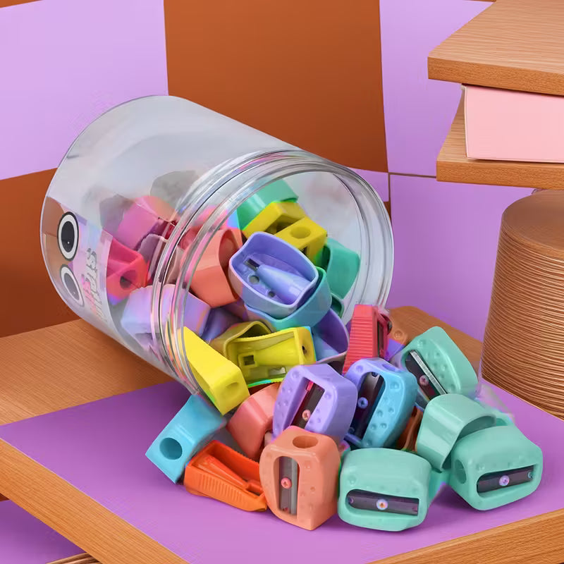 Sacapuntas plásticos colores surtidos