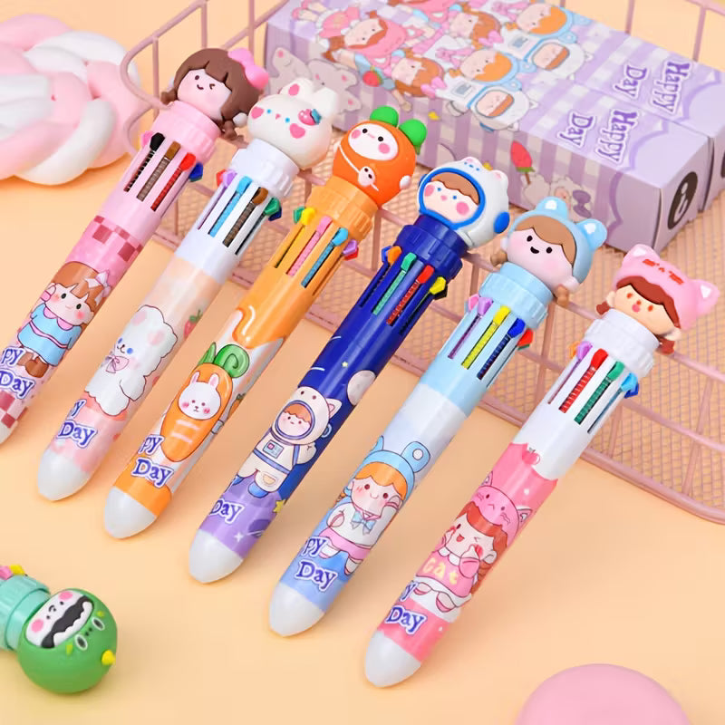 Bolígrafo 10 colores