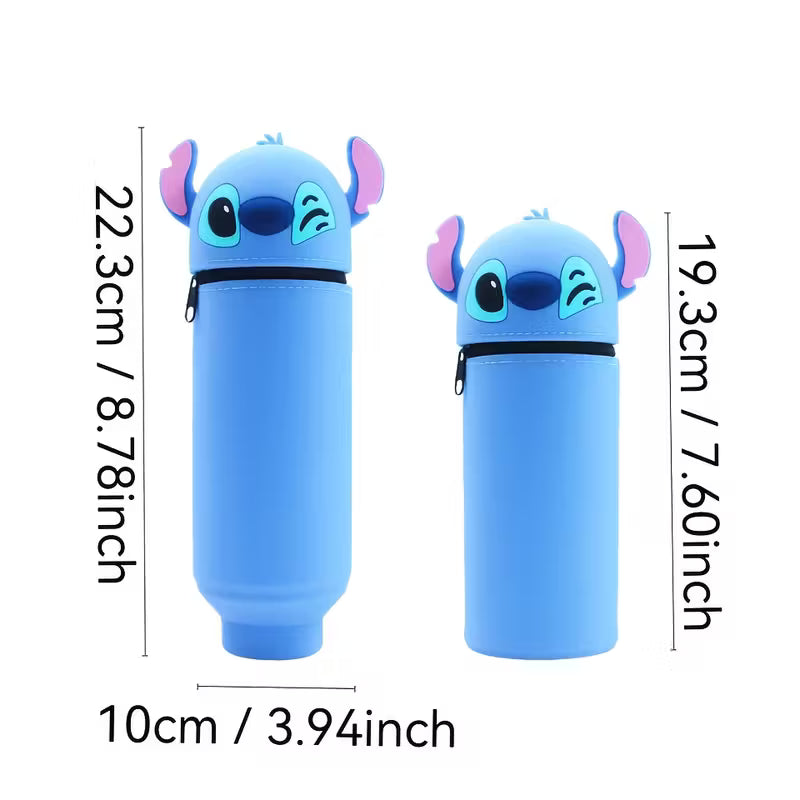 Estuche de silicona Kawaii 2 en 1 Stitch