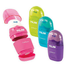 Sacapuntas con goma Milan Capsule