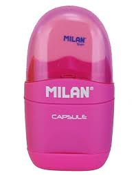 Sacapuntas con goma Milan Capsule