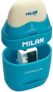 Sacapuntas con goma Milan Capsule