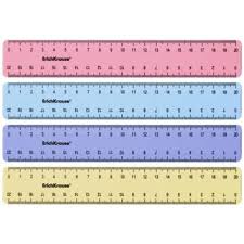 Regla 20 cm ErichKrausse colores pastel