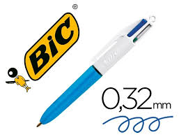 Bolígrafo Bic cuatro colores mini