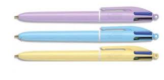 BOLIGRAFO de 4 COLORES BIC PASTEL