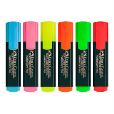 Marcador fluorescente Faber Castell textliner 48