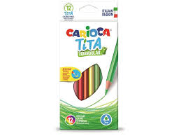 Set de lápices de colores Carioca Tita triangular 12 colores