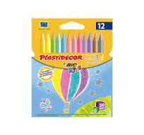 Ceras Plastidecor caja 12 colores pastel