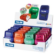 Sacapuntas con borrador Milan Compact