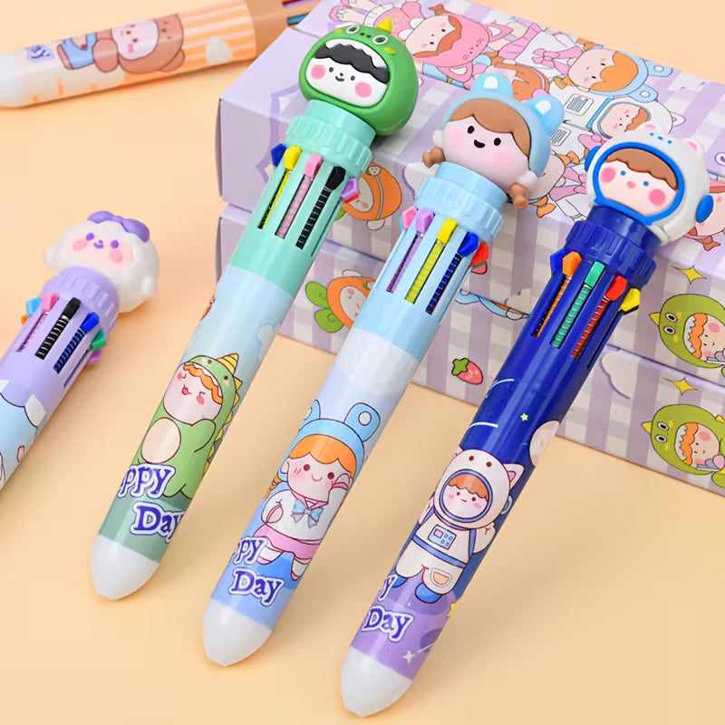 Bolígrafo 10 colores