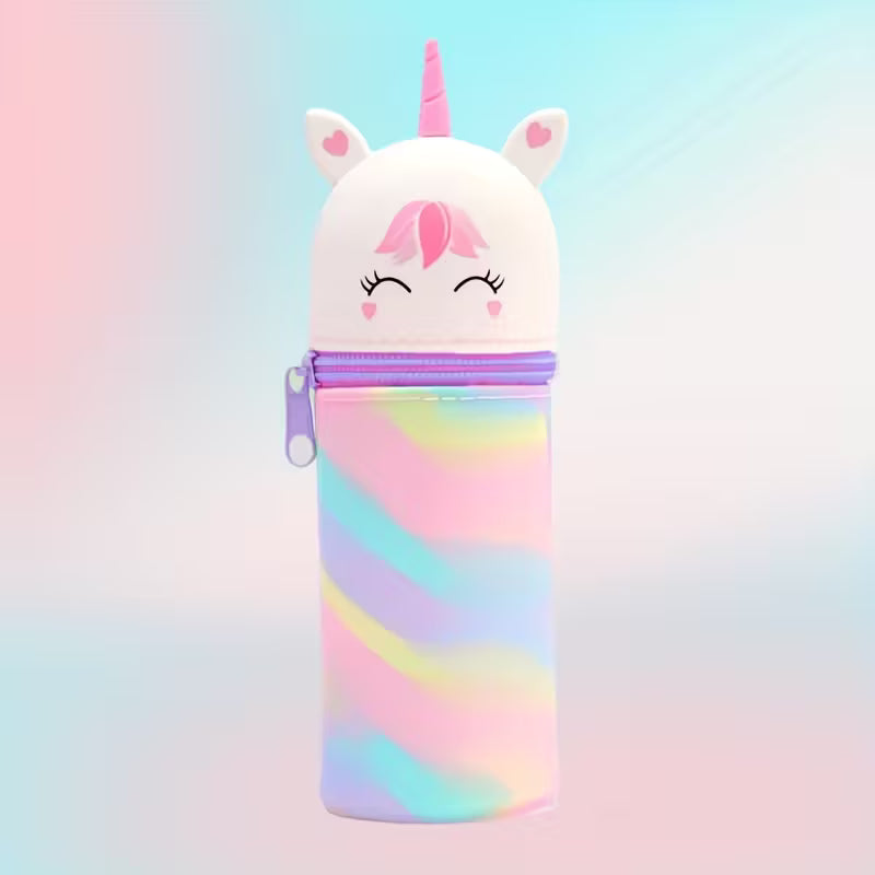Estuche de silicona Kawaii Unicornio