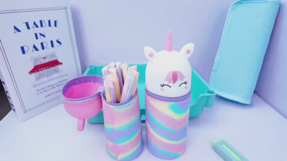 Estuche de silicona Kawaii Unicornio